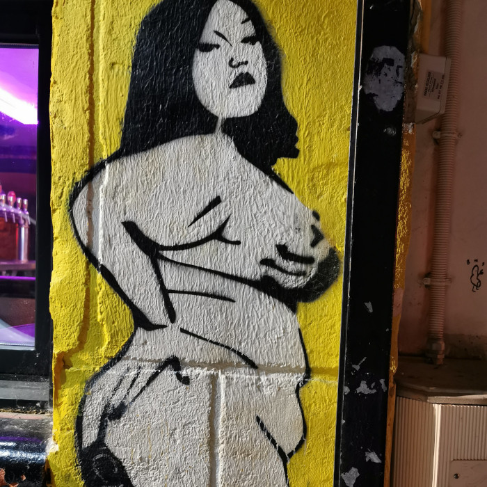 Graffitti einer Frau