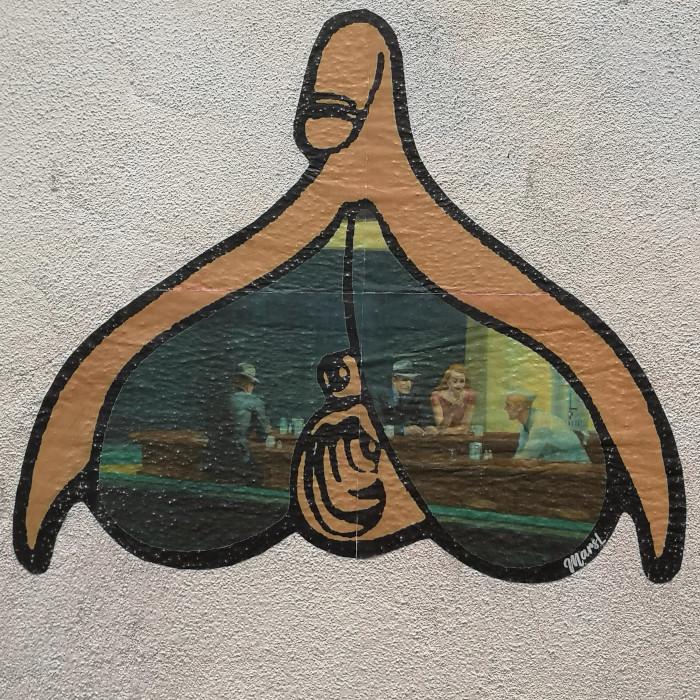 Graffitti eine Klitoris